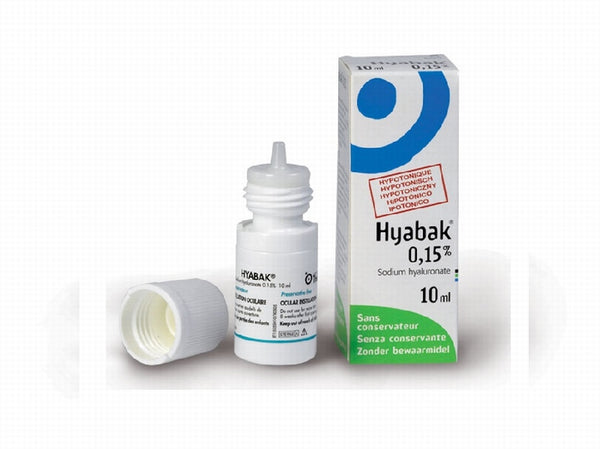 Hyabak oogdruppels tegen droge ogen